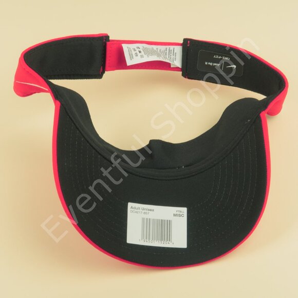 Nike Georgia Bulldogs Visor Mens Red Terry College of Business Alumni Hat New - Picture 6 of 9